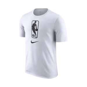 Nike NBA Dri Fit N31 Crew Neck Ανδρικη Μπλουζα Λευκη