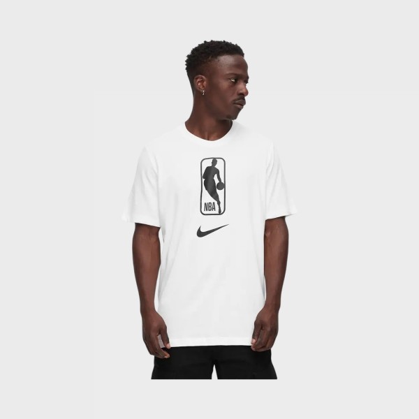 Nike NBA Dri Fit N31 Crew Neck Ανδρικη Μπλουζα Λευκη