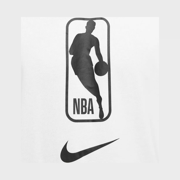 Nike NBA Dri Fit N31 Crew Neck Ανδρικη Μπλουζα Λευκη