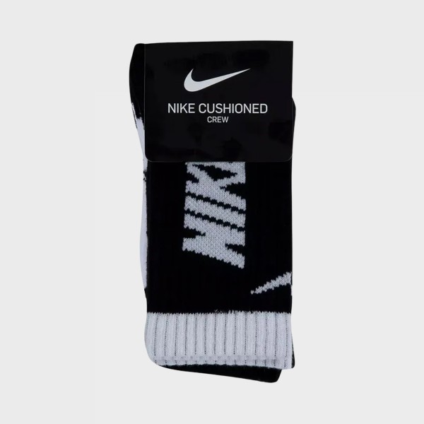 Nike Sportwear HBR Sports Logo Long 3 Ζευγη Παιδικες Καλτσες Λευκο - Μαυρο