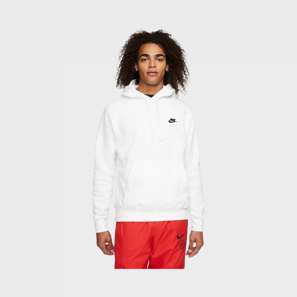 Nike Sportswear Club Fleece Ανδρικο Φουτερ Λευκο