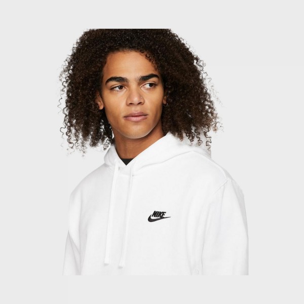 Nike Sportswear Club Fleece Ανδρικο Φουτερ Λευκο