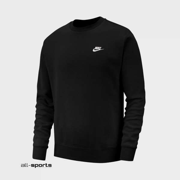 Nike Sportswear Club Crew Fleece Ανδρικη Φουτερ Μαυρη