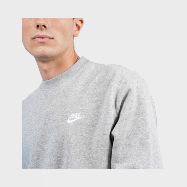 Nike Sportswear Club Crew Fleece Ανδρικο Φουτερ Γκρι