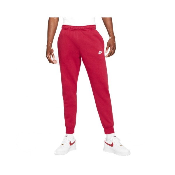 Nike Sportswear Jogger Club Ανδρικη Φορμα Στενο Λαστιχο Κοκκινο