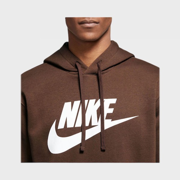 Nike Sportswear Club Fleece Hooded Ανδρικη Φουτερ Καφε