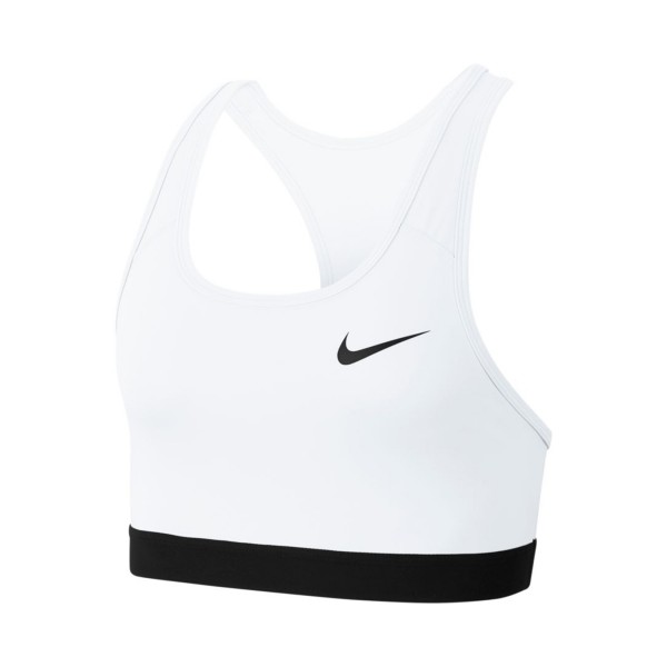 Nike Dri-FIT Swoosh Γυναικειο Μπουστακι Λευκο