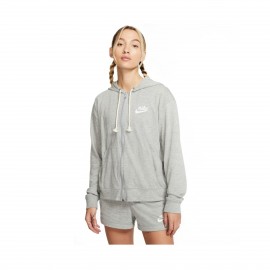 Nike Sportswear Gym Vintage Γυναικεια Ζακετα Γκρι