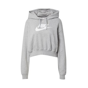 Nike Sportswear Essentials Fleece Crop Hoodie Γυναικειο Φουτερ Γκρι