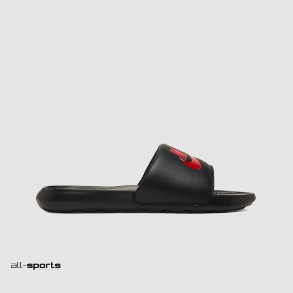 Nike Victori One Ανδρικη Παντοφλα Μαυρη - Κοκκινη