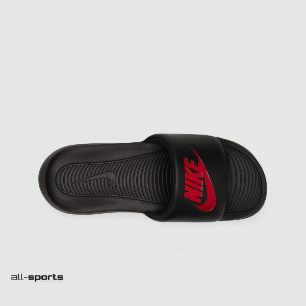 Nike Victori One Ανδρικη Παντοφλα Μαυρη - Κοκκινη