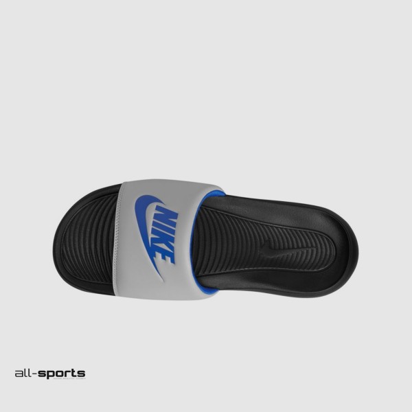 Nike Victori One Ανδρικη Παντοφλα Γκρι - Μπλε