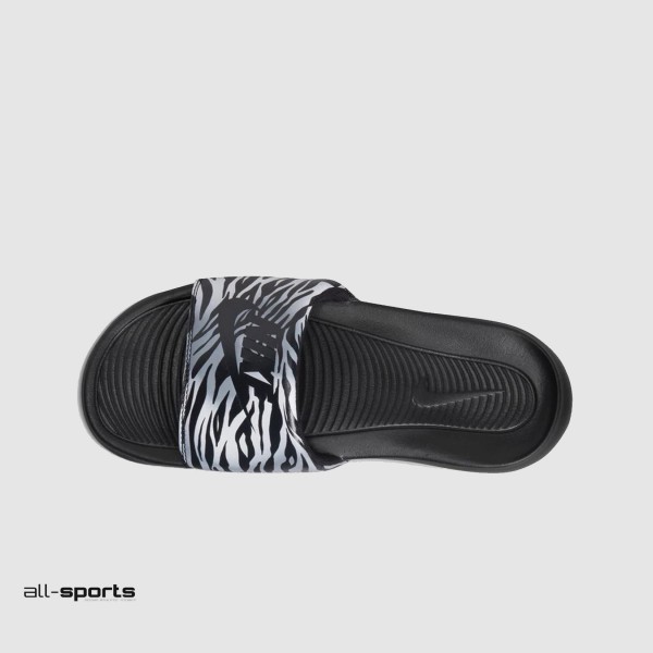 Nike Victori One Γυναικεια Παντοφλα Μαυρη - Ζεβρε 