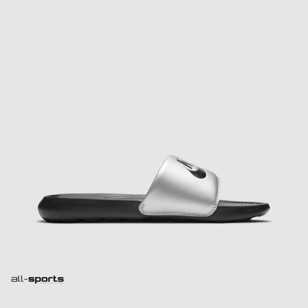 Nike Victori One Solar Unisex Παντοφλα Μαυρη - Ασημι