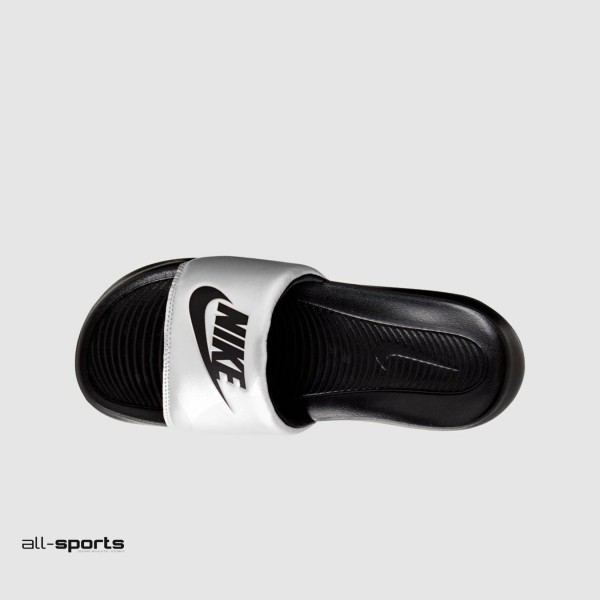 Nike Victori One Solar Unisex Παντοφλα Μαυρη - Ασημι