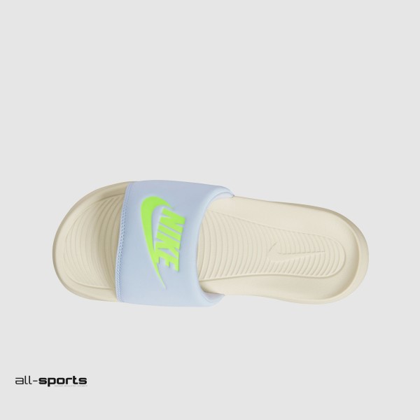 Nike Victori One Solar Γυναικεια Παντοφλα Μπεζ - Λαχανι