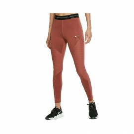 Nike Pro Icon Clash Warm Fleece Γυναικειο Κολαν Σαπιο Μηλο