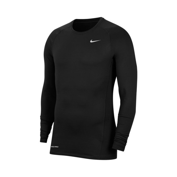Nike Pro Warm Ανδρικη Μπλουζα Μαυρη