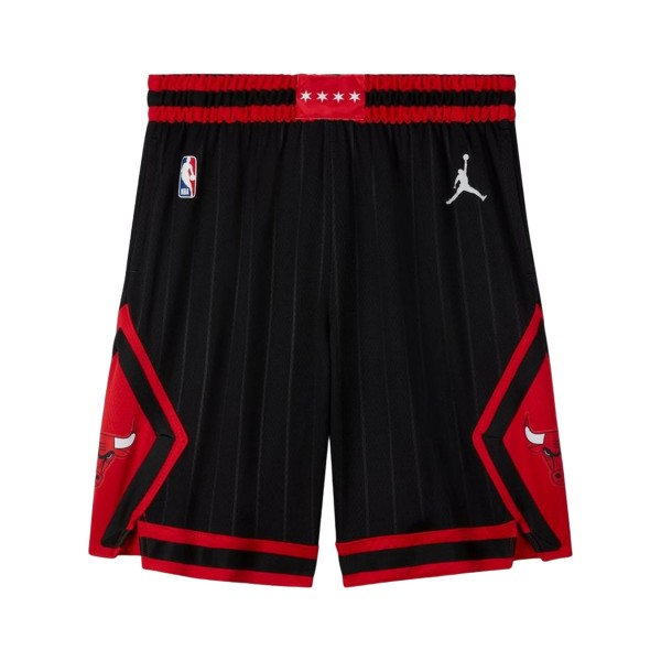 Nike Jordan NBA Chicago Bulls Statement Edition Ανδρικη Βερμουδα Μαυρο - Κοκκινο