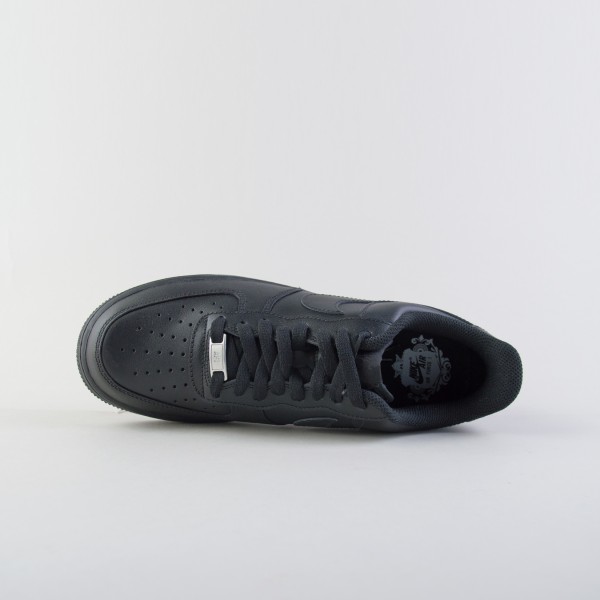 Nike Air Force 07 Total Black Sneakers Ανδρικο Παπουτσι Μαυρο