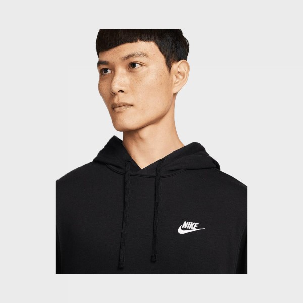 Nike Sportswear Club Fleece Hooded Pullover Ανδρικο Φουτερ Μαυρο