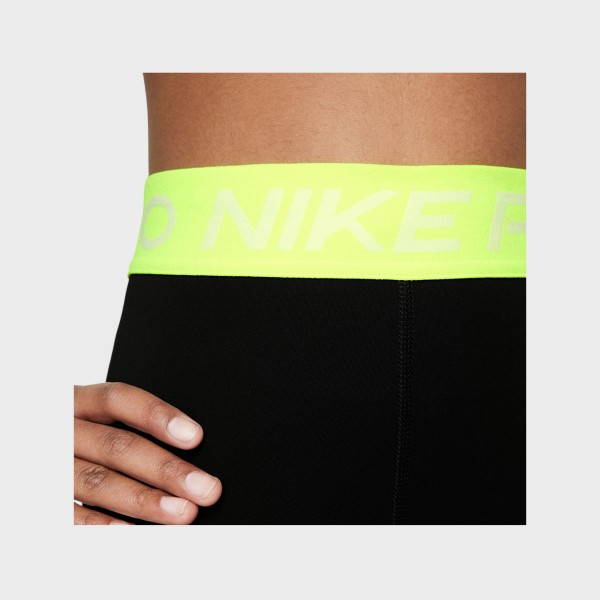 Nike Pro Dri Fit Training Εφηβικο Κολαν Μαυρο - Πρασινο