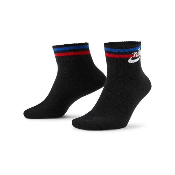 Nike Essentials Ankle 3P Σετ Καλτσες Μαυρες