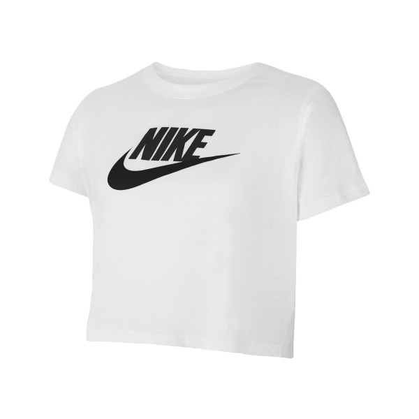 Nike Sportswear Crop Top Futura Παιδικη Μπλουζα Λευκη