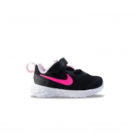 Nike Revolution 6 Βρεφικο Παπουτσι Μαυρο - Ροζ