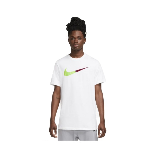 Nike Sportswear Swoosh Ανδρικη Μπλουζα Λευκη