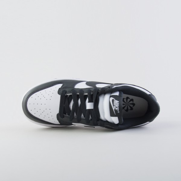 Nike Dunk Low 80s Leather Sneakers Unisex Παπουτσι Λευκο - Μαυρο