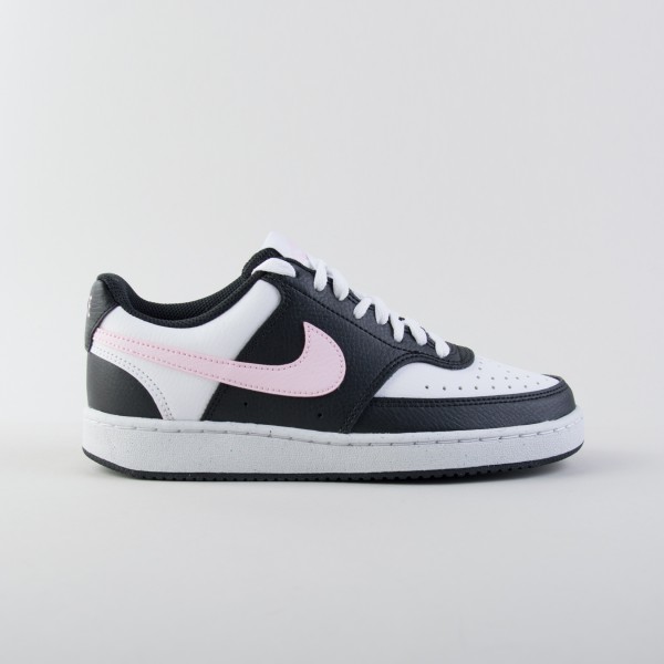 Nike Court Vision Low Next Nature Γυναικειο Παπουτσι Μαυρο - Ροζ
