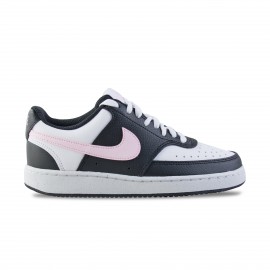 Nike Court Vision Low Next Nature Γυναικειο Παπουτσι Μαυρο - Ροζ