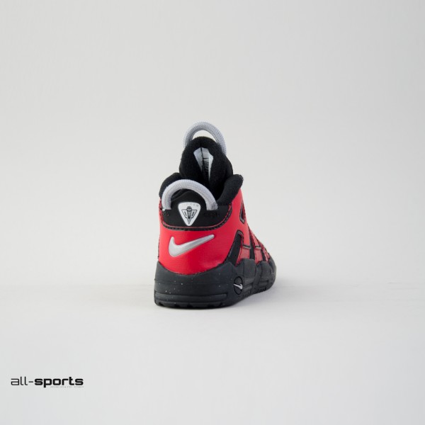 Nike Air More Uptempo Pippen Βρεφικο Παπουτσι Μαυρο - Κοκκινο
