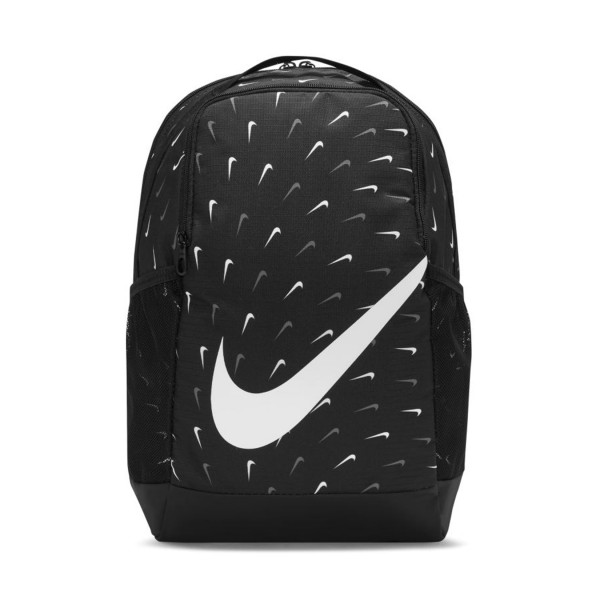 Nike Brasilia Printed 18L Αθλητικη Τσαντα Πλατης Μαυρη