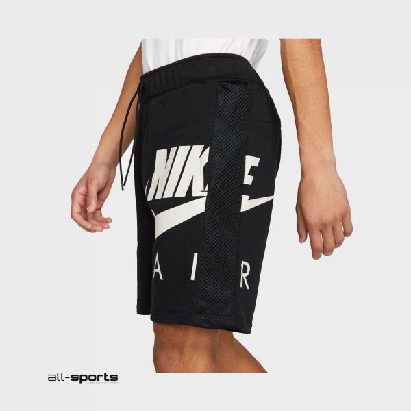 Nike Sportswear Air French Terry Ανδρικη Βερμουδα Μαυρη