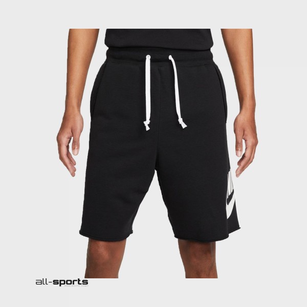 Nike Club Alumini Fleece Ανδρικη Βερμουδα Μαυρη