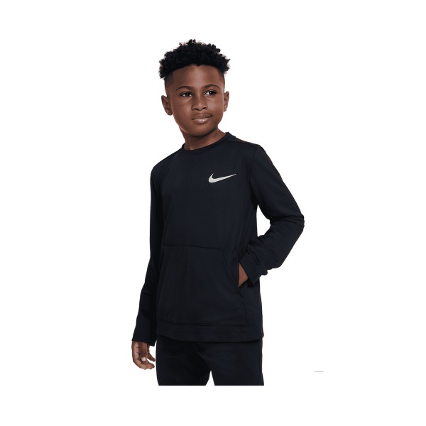 Nike Sportswear Dri Fit Poly Training Long Sleeve Παιδικη Μπλουζα Μαυρη