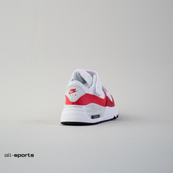 Nike Air Max SYSTM Βρεφικο Παπουτσι  Λευκο - Κοκκινο