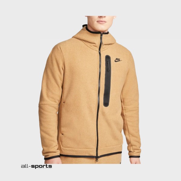 Nike Sprotswear Tech Fleece FZ Winterized Ανδρικη Ζακετα Καφε