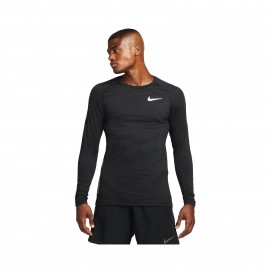 Nike Pro Dri Fit Warm Up Crew Neck Ανδρικη Μπλουζα Μαυρη