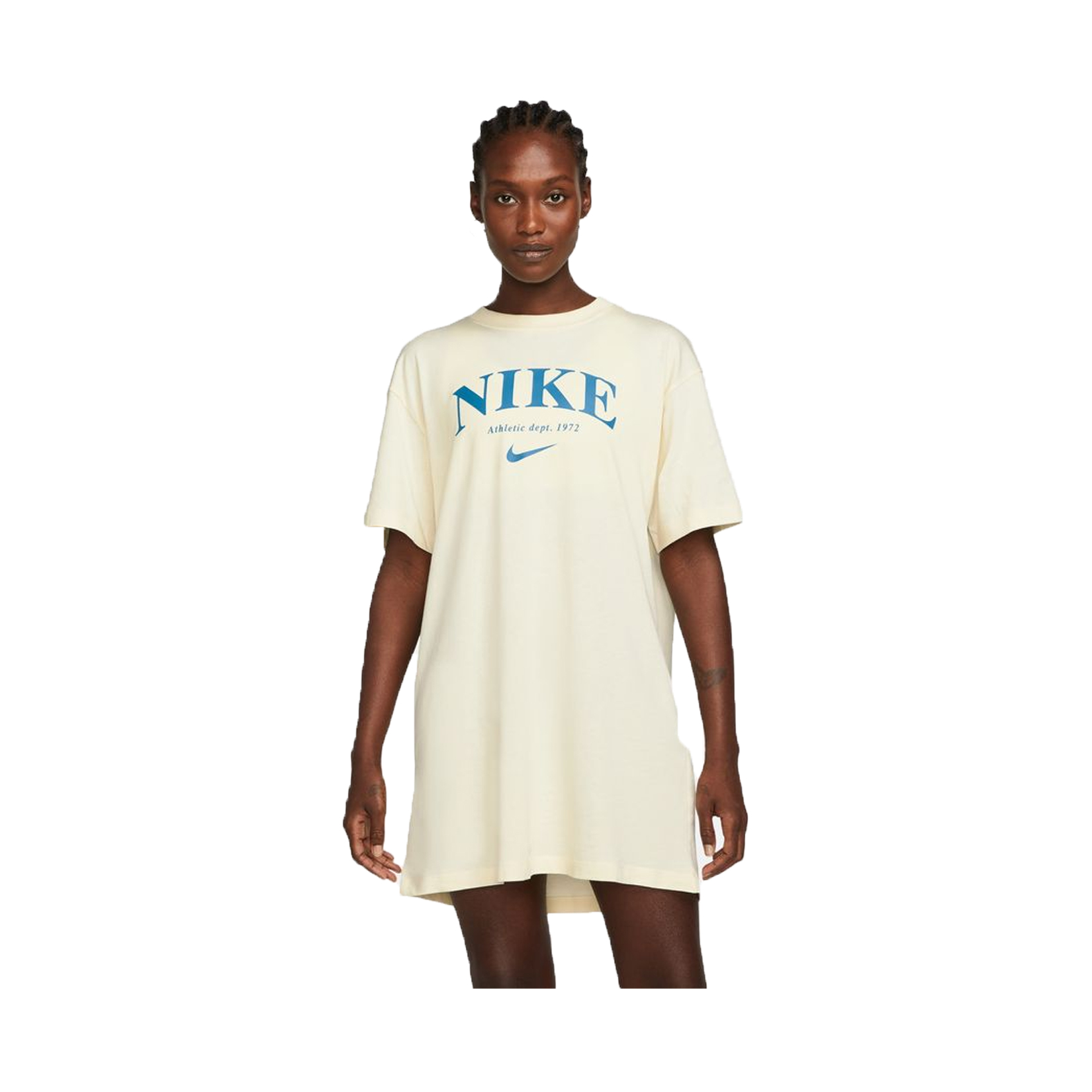 Nike Sportswear Graphic Γυναικειο Φορεμα Εκρου