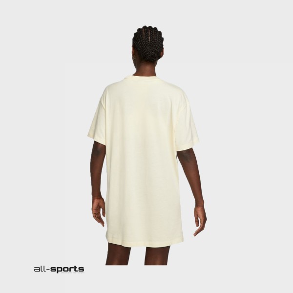 Nike Sportswear Graphic Γυναικειο Φορεμα Εκρου