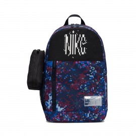 Nike Elemental Cat AOP 20L Παιδικη Τσαντα Πλατης Μαυρη - Πολυχρωμη 