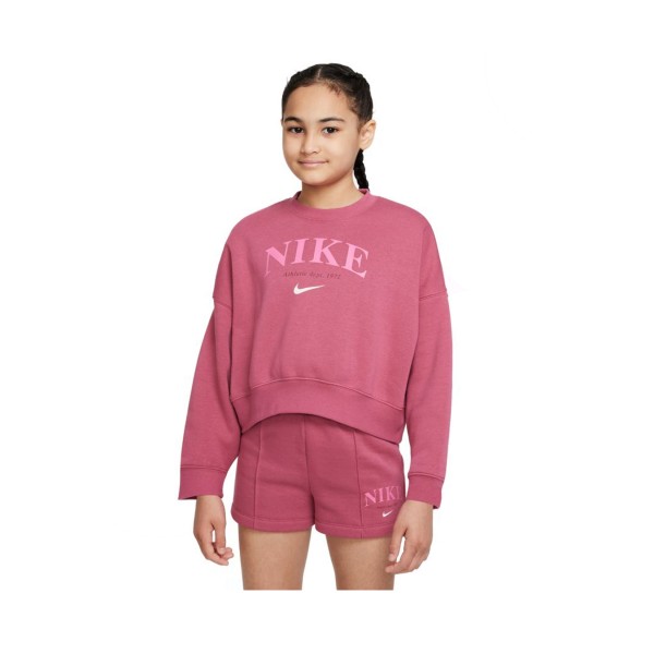 Nike Sportswear Trend Παιδικο Φουτερ Ροζ