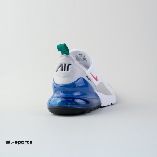 Nike Air Max 270 Ανδρικο Παπουτσι Λευκο - Μπλε