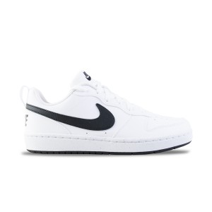 Nike Court Borough Low 2 Unisex Παπουτσι Λευκο - Μαυρο