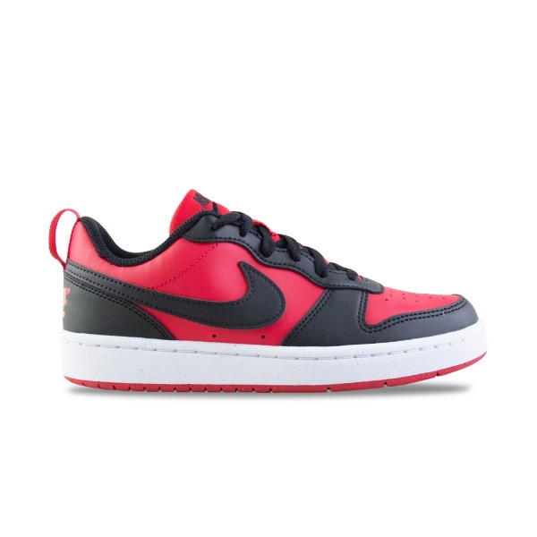 Nike Court Borough Low Recraft Unisex Εφηβικο Παπουτσι Κοκκινο - Μαυρο