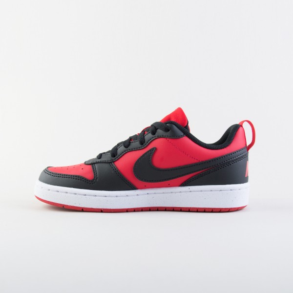 Nike Court Borough Low Recraft Unisex Εφηβικο Παπουτσι Κοκκινο - Μαυρο