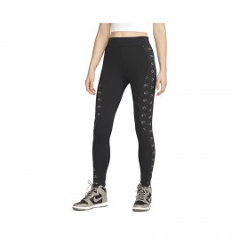 Nike Sportswear Air High Waist Training Γυναικειο Κολαν Μαυρο